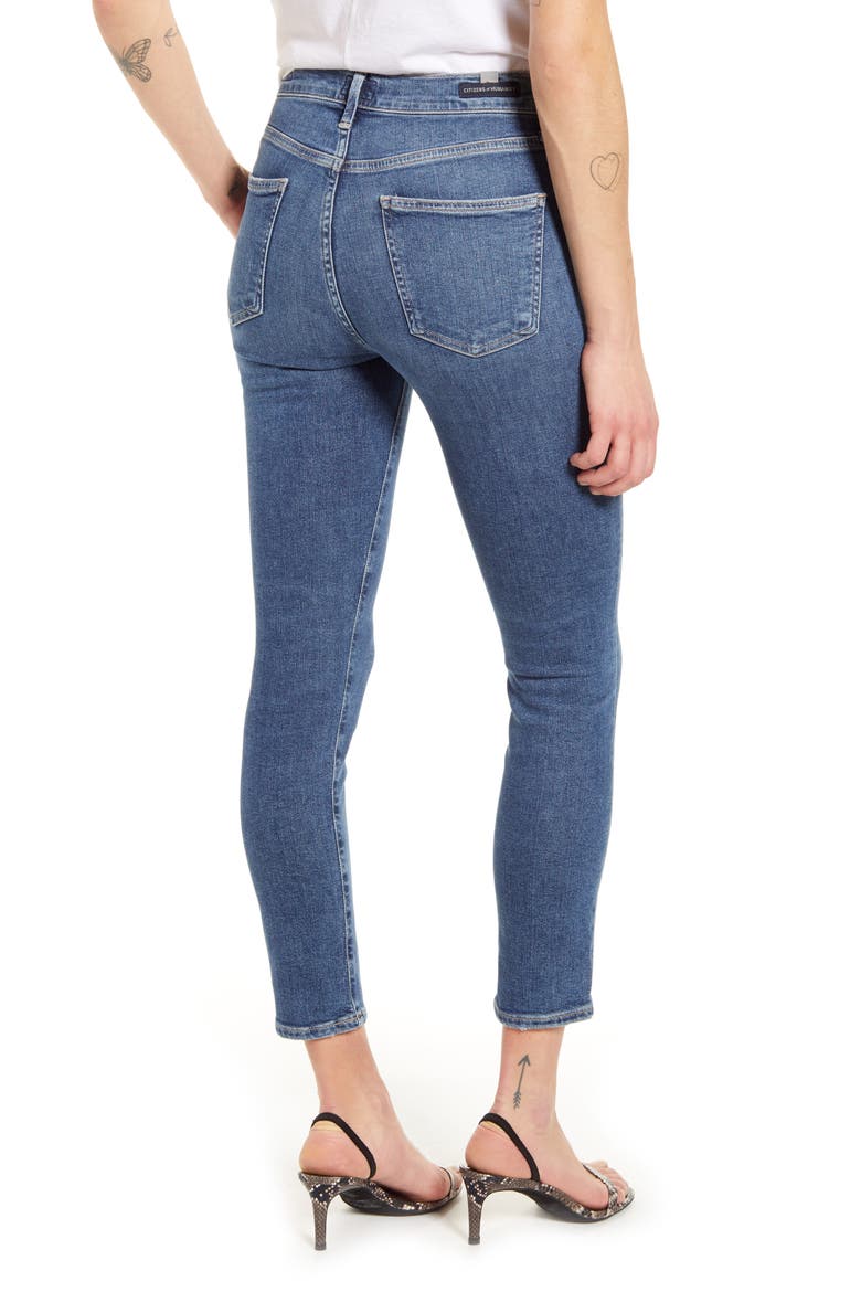 Rocket High Waist Crop Skinny Jeans, Alternate, color, STORY