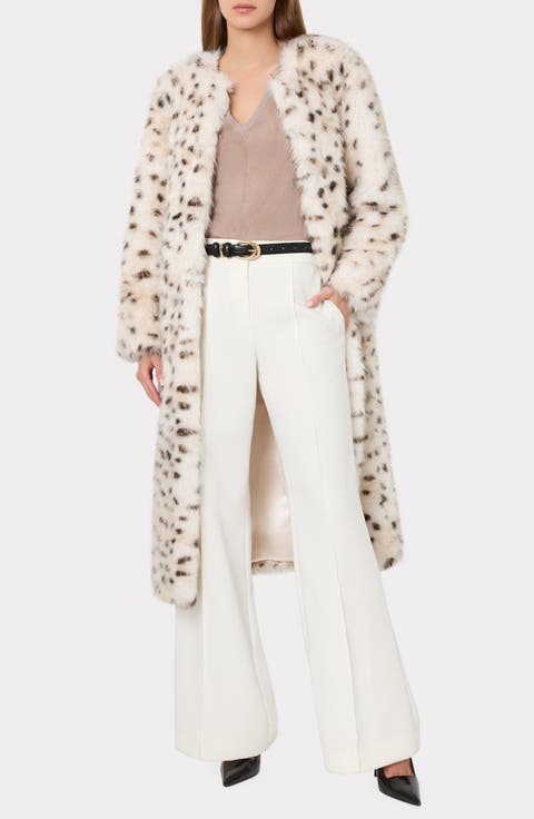 Eva Printed Faux Fur Coat