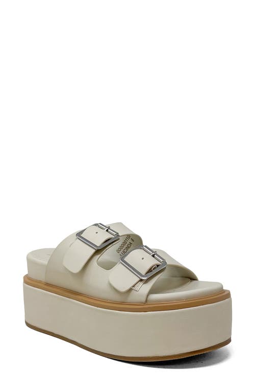Shushop Lucinda Platform Slide Sandal In Multi