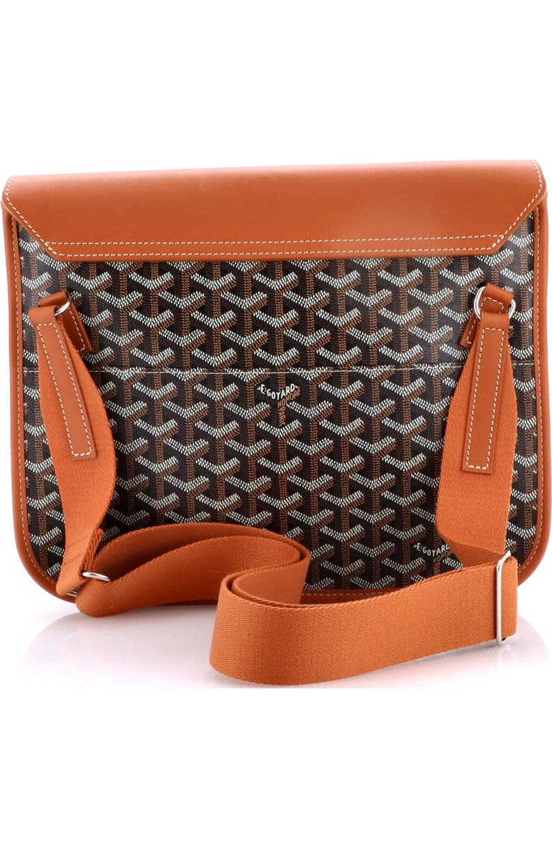 Pre-Owned Goyard Coursier Messenger Bag Coated Canvas and Leather, Alternate, color, Brown