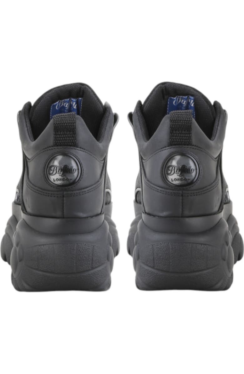 Buffalo Boots Classic Low Leather Shaft Height Sneaker, Alternate, color, Black