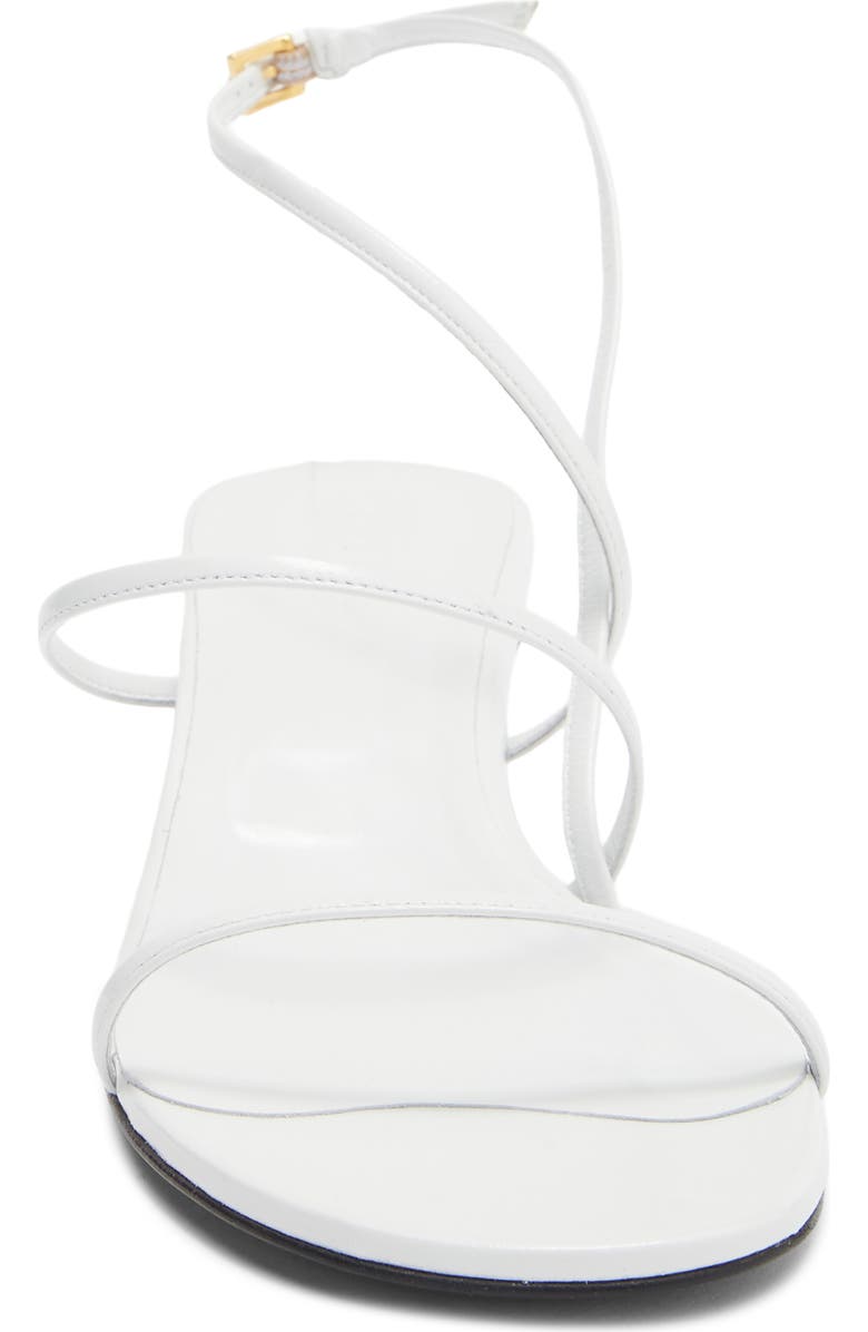 Khaite Loop Kitten Heel Sandal, Alternate, color, Chalk