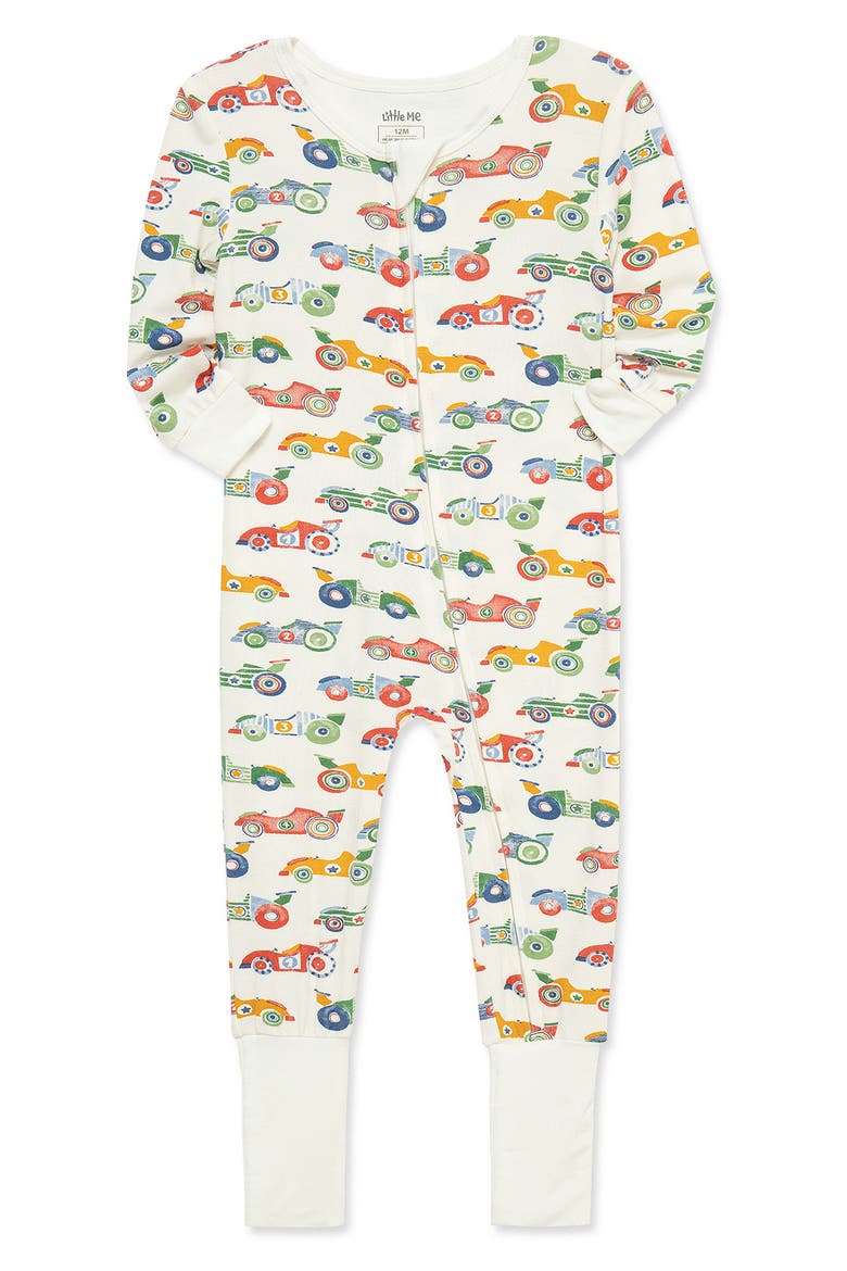 Kids' Race Car One-Piece Pajamas, Alternate, color, MULTI