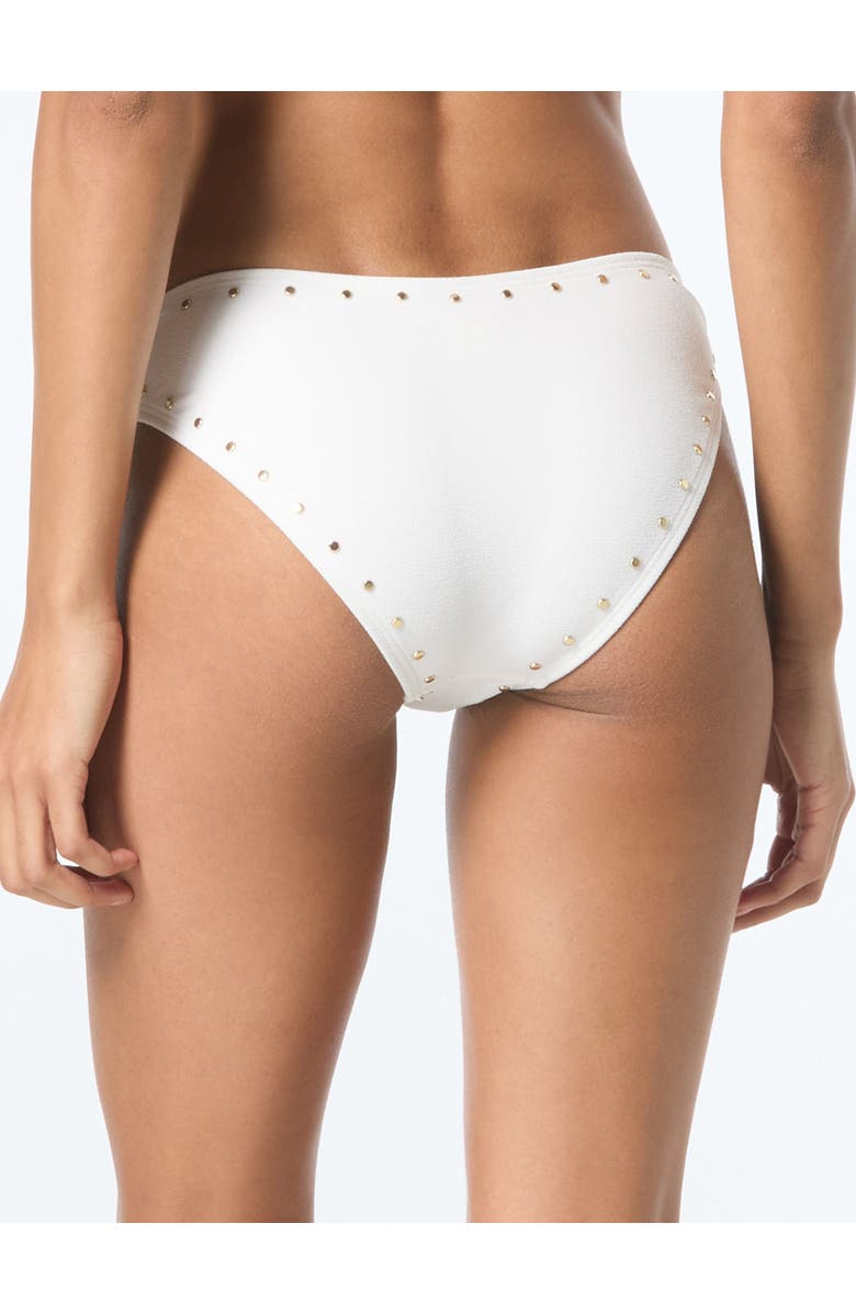 MICHAEL Michael Kors Ring Side Bikini Bottom, Alternate, color, White