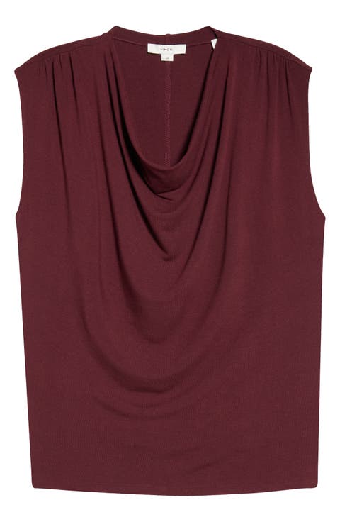 Cowl Neck Sleeveless Top