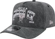 New Era Men's New Era Black Inter Miami CF Washed 9FIFTY A-Frame Adjustable Hat