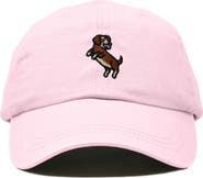 Dalix Dachshund Embroidered Dad Cap