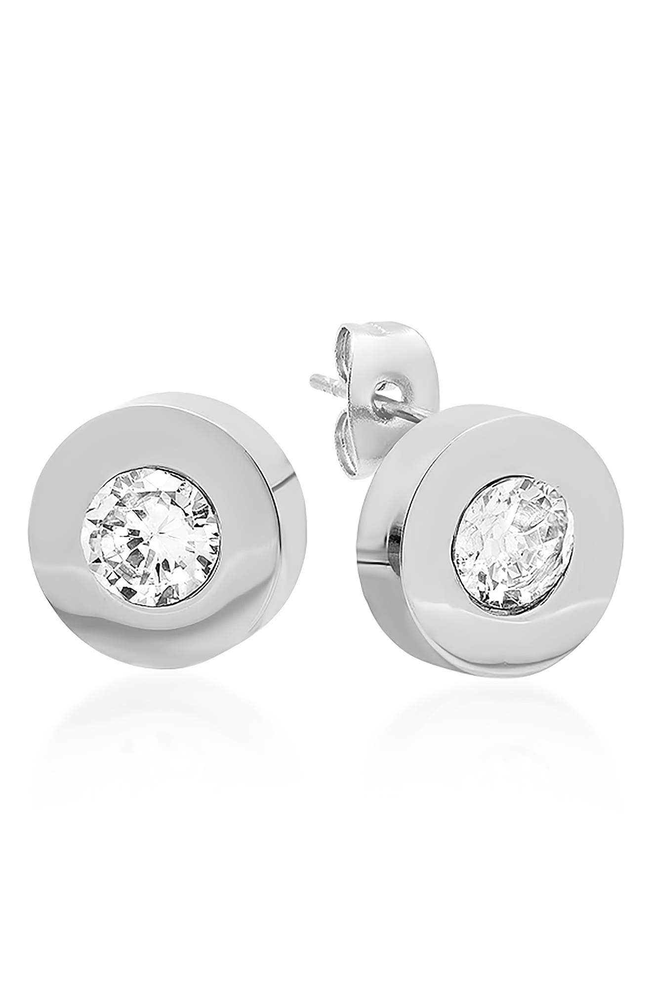 Swarovski Crystal Embellished Stud Earrings