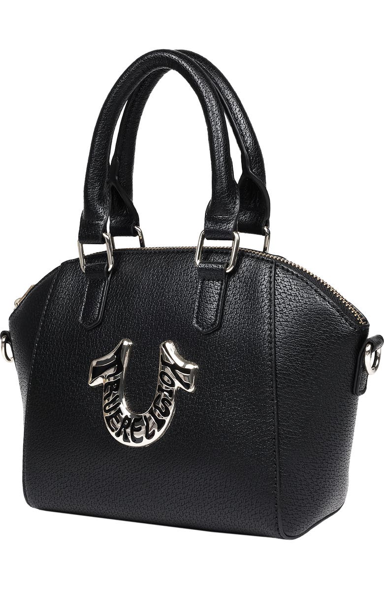 True Religion Retro Horseshoe Mini Satchel, Alternate, color, Black