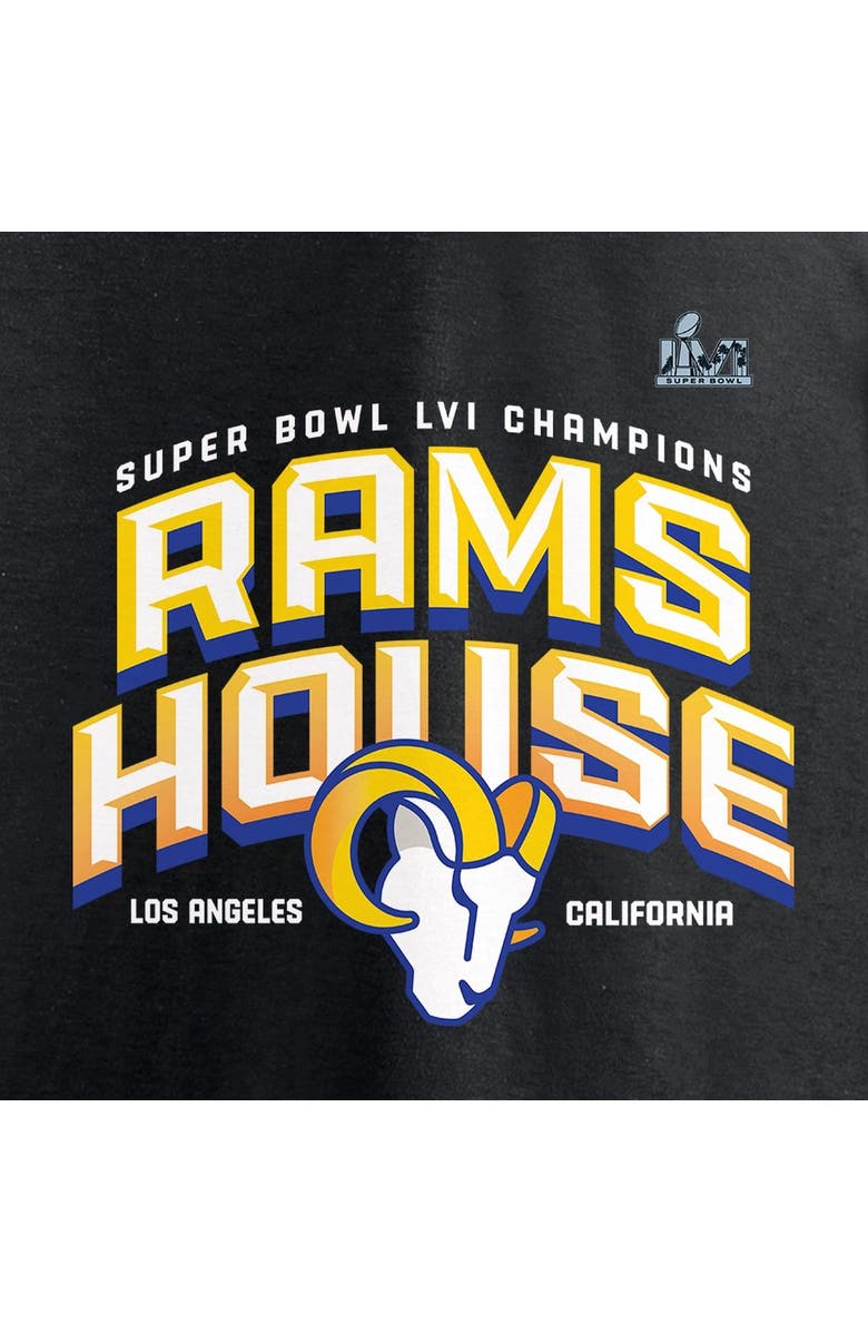 FANATICS Men's Fanatics Branded Black Los Angeles Rams Super Bowl LVI Champions Hometown Long Sleeve T-Shirt, Alternate, color, 