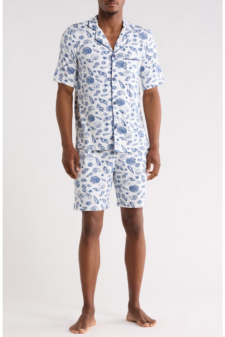 Enzo's Dixie Short Pajamas, Main, color, SHELL PRINT