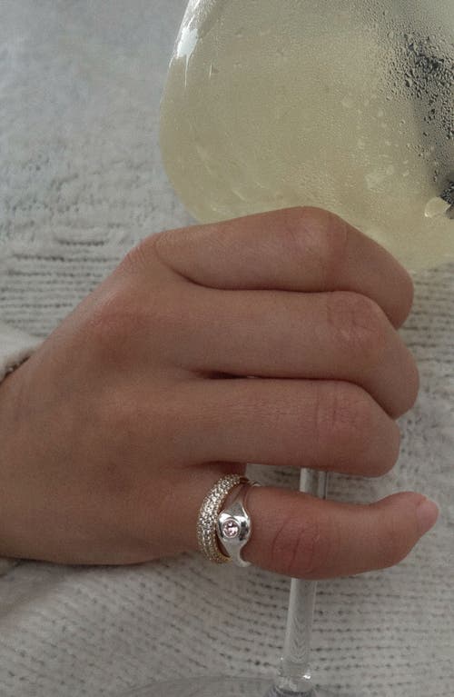 Joiana Jewelry Tate Pave Pinky Ring In Gold