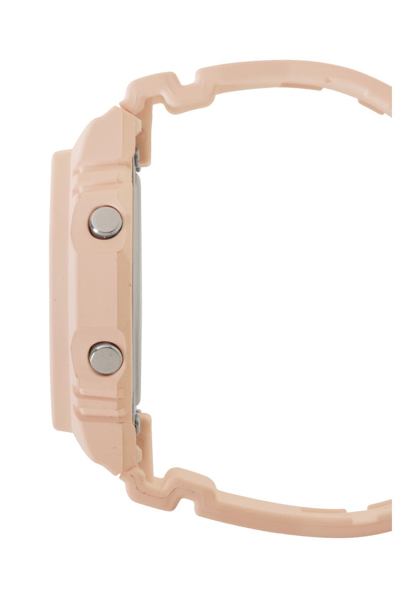 GMAP2100 Analog-Digital Resin Strap Watch, 40.2mm, Alternate, color, PINK