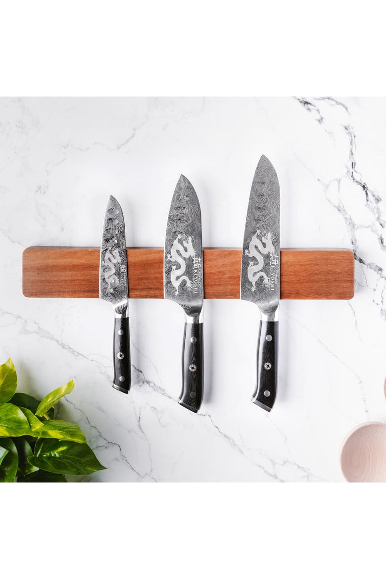 KIYOSHI® 5"  Santoku, Alternate, color, Silver