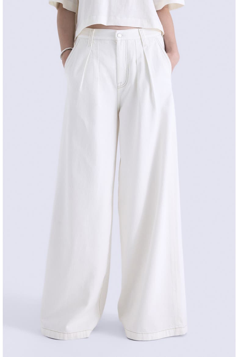 Delphine Wide Leg Jeans, Main, color, OFF-WHITE