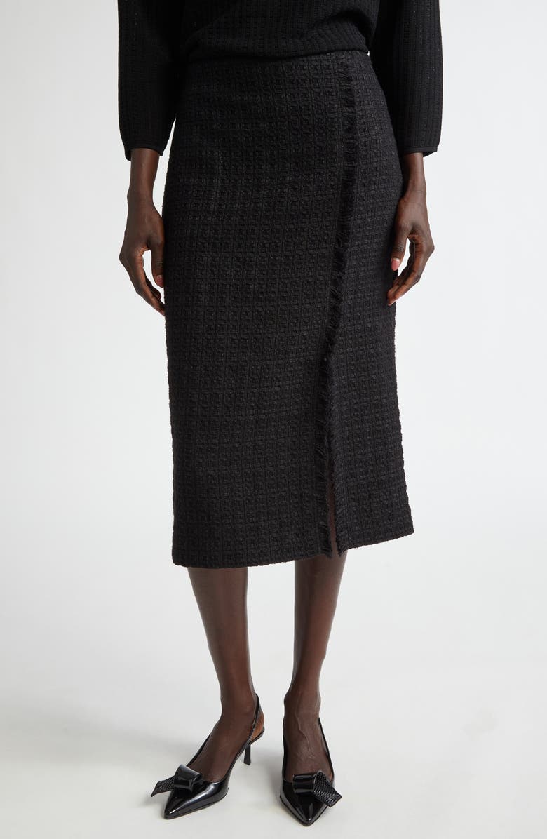 ST. JOHN Tweed Pencil Skirt, Main, color, 