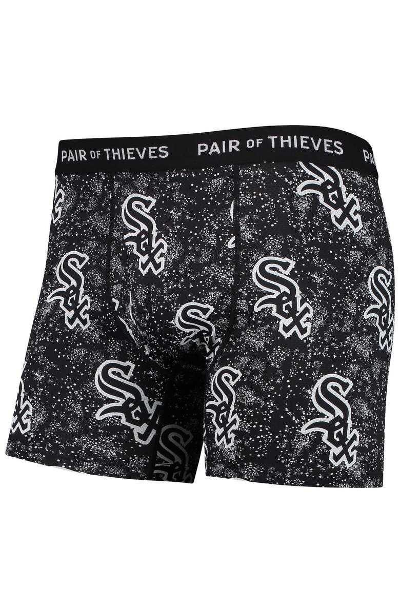 Pair of Thieves Men's Pair of Thieves Black Chicago White Sox Super Fit 2-Pack Boxer Briefs Set, Alternate, color, Black