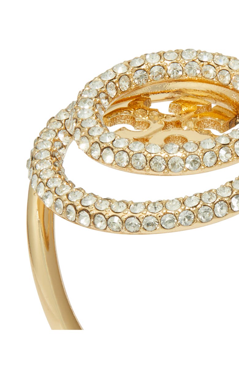 Tory Burch Miller Pavé Double Ring, Alternate, color,