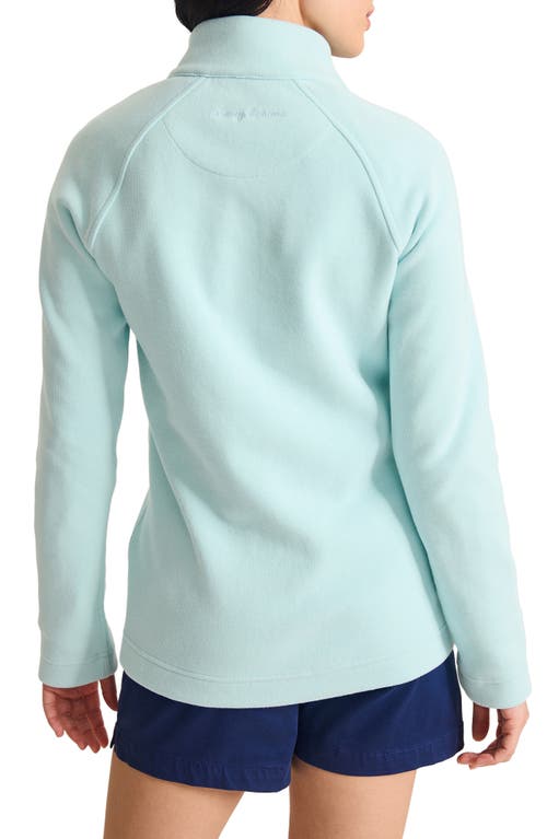 Tommy Bahama New Aruba Stretch Cotton Half Zip Pullover In Iced Aqua