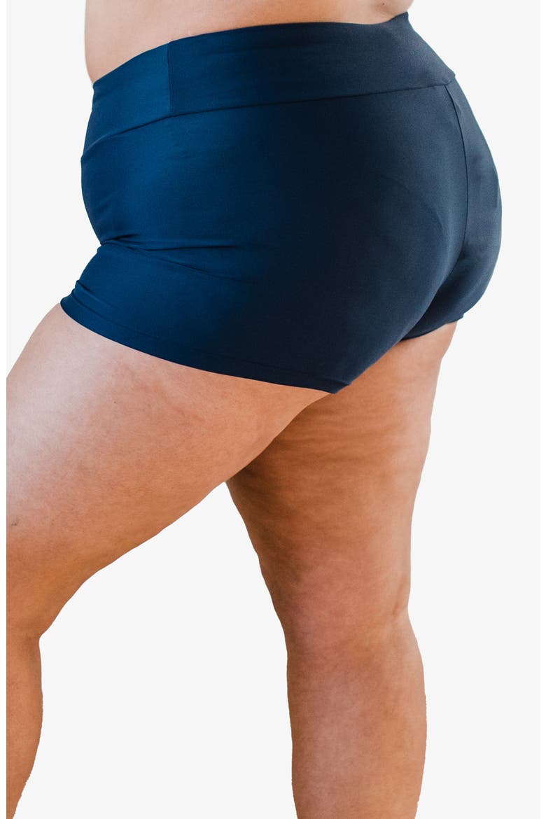 Plus Size Swim Shorts, Alternate, color, Navy