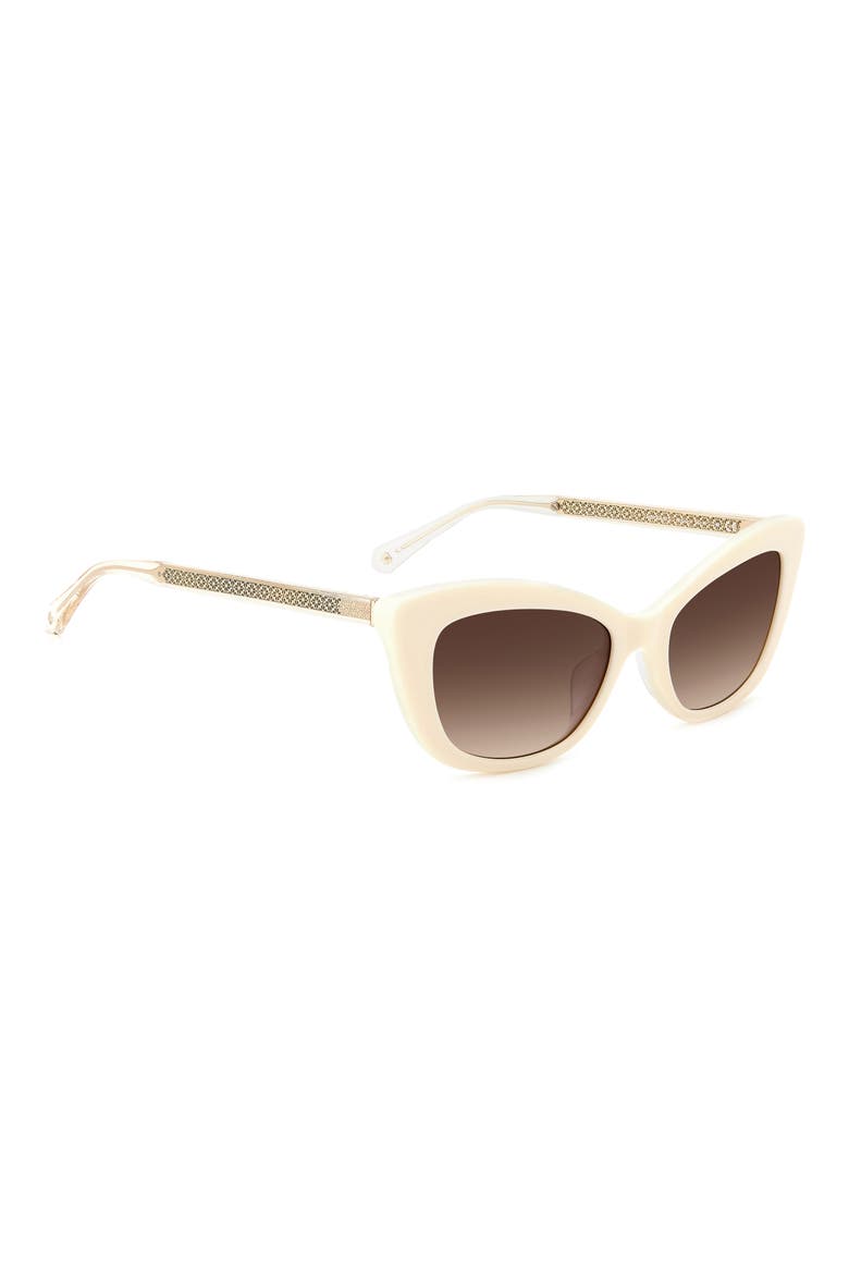 merida 54mm cat eye sunglasses, Alternate, color, BEIGE / BROWN GRADIENT