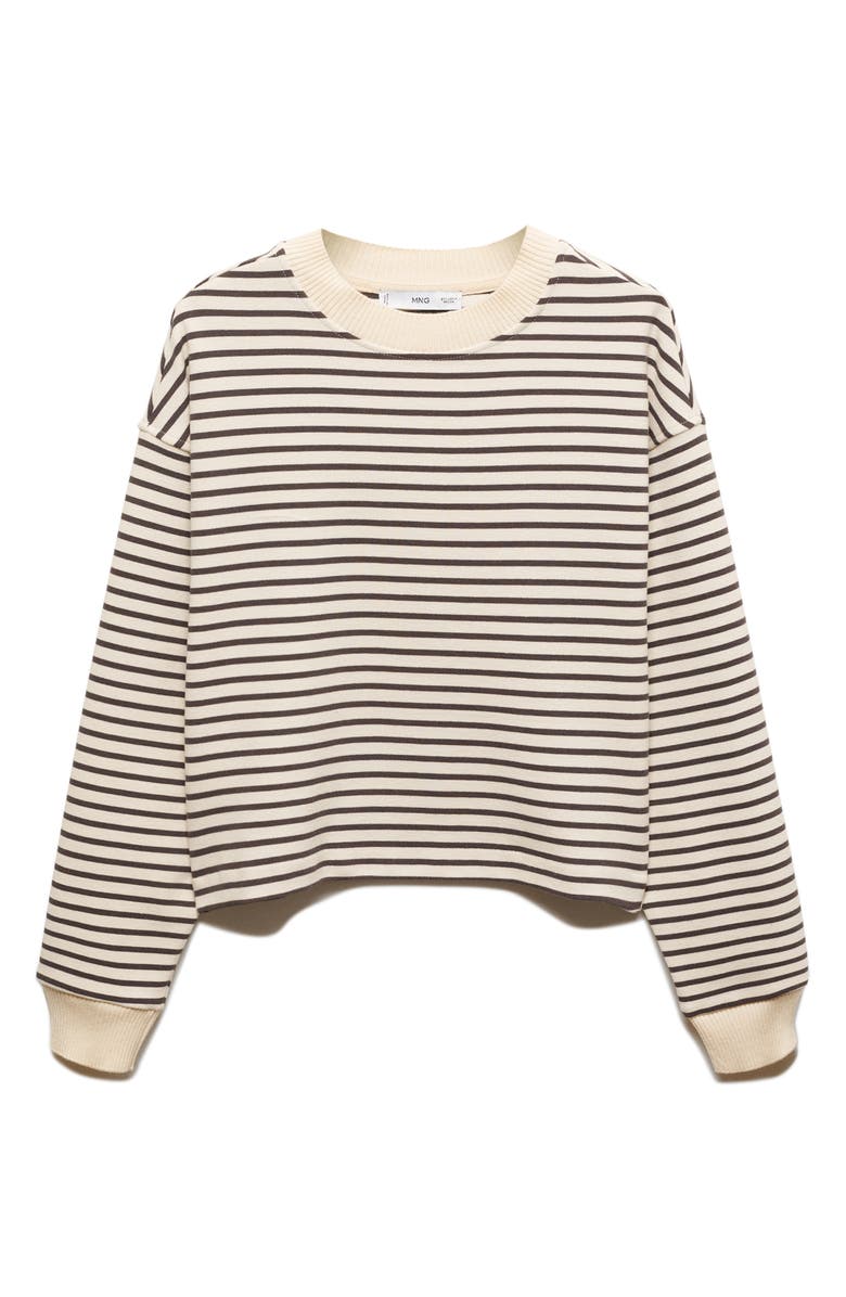 MANGO Stripe Sweatshirt, Alternate, color, 