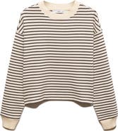 MANGO Stripe Sweatshirt