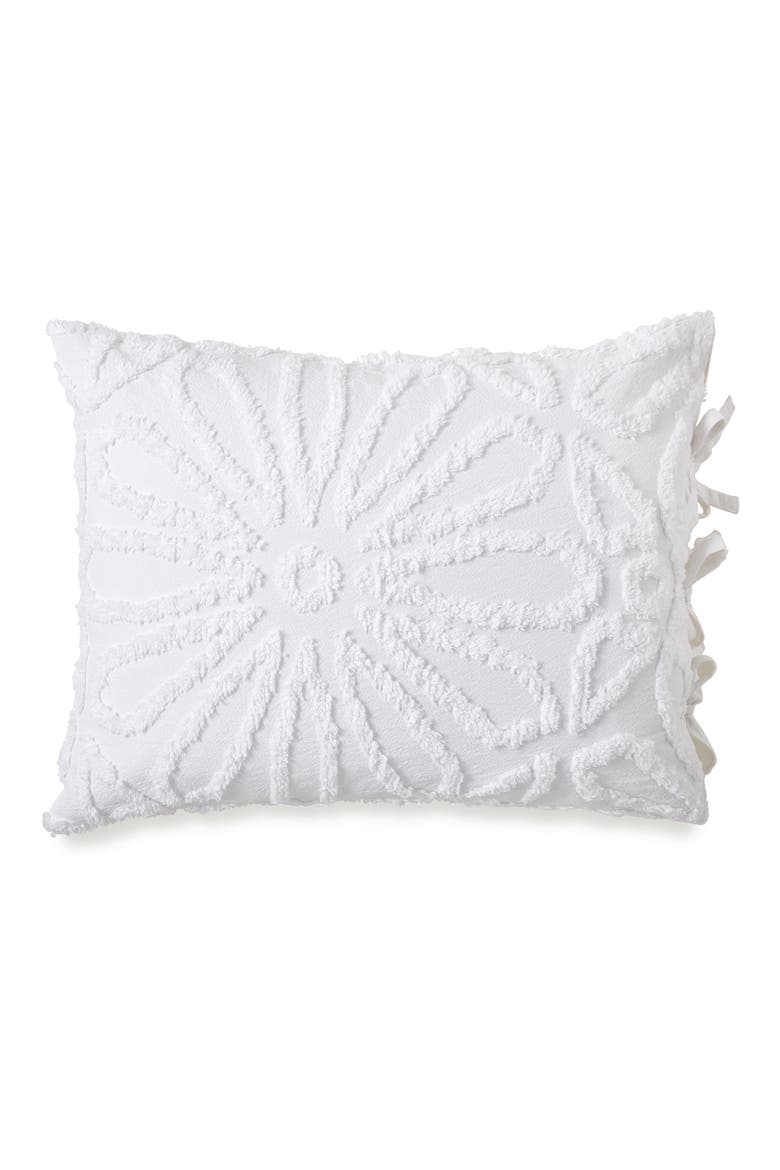 Chenille Medallion Comforter & Sham Set, Alternate, color, WHITE