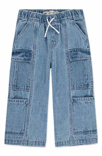 Kids' Wide Leg Parachute Cargo Jeans