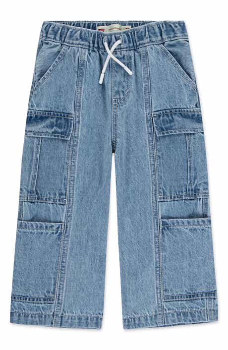 Kids' Wide Leg Parachute Cargo Jeans