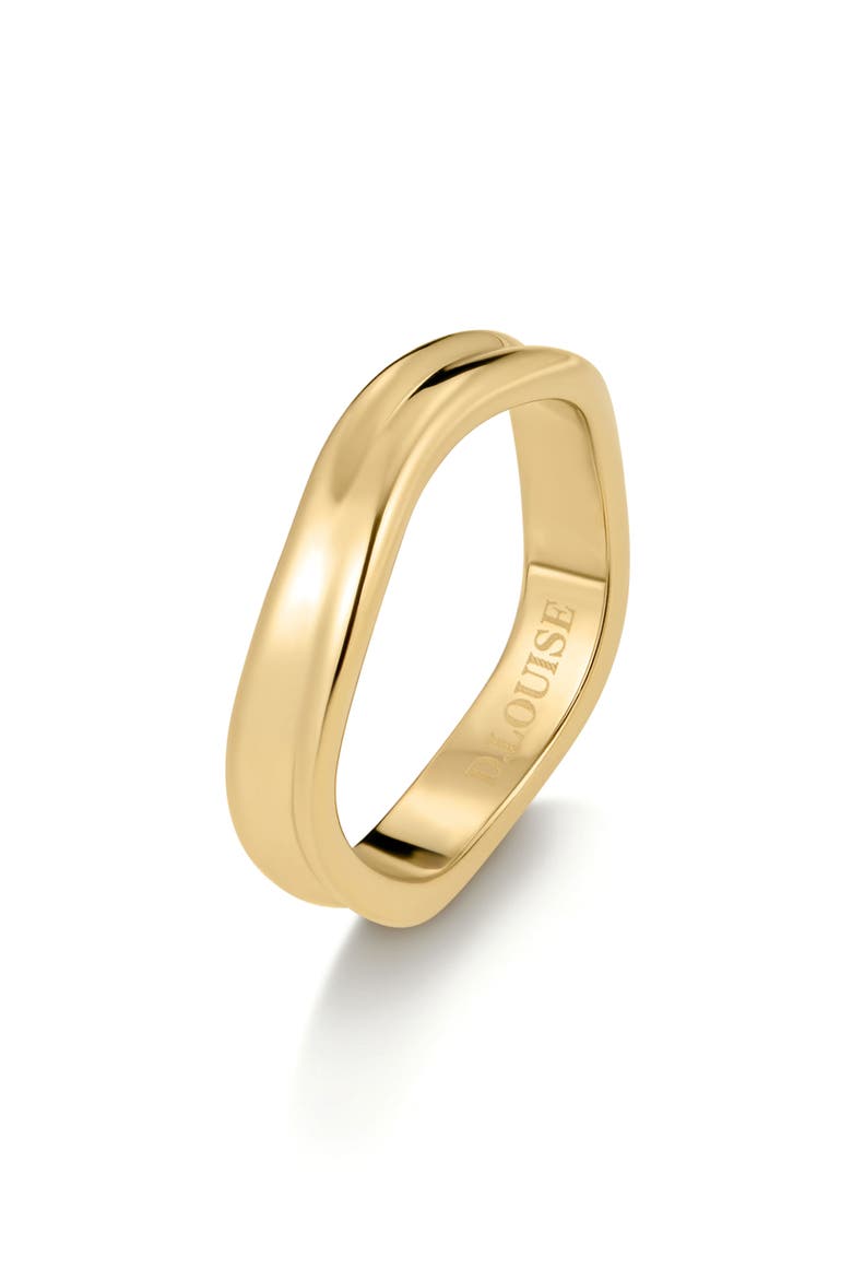 Molten Slim Ring, Alternate, color, GOLD