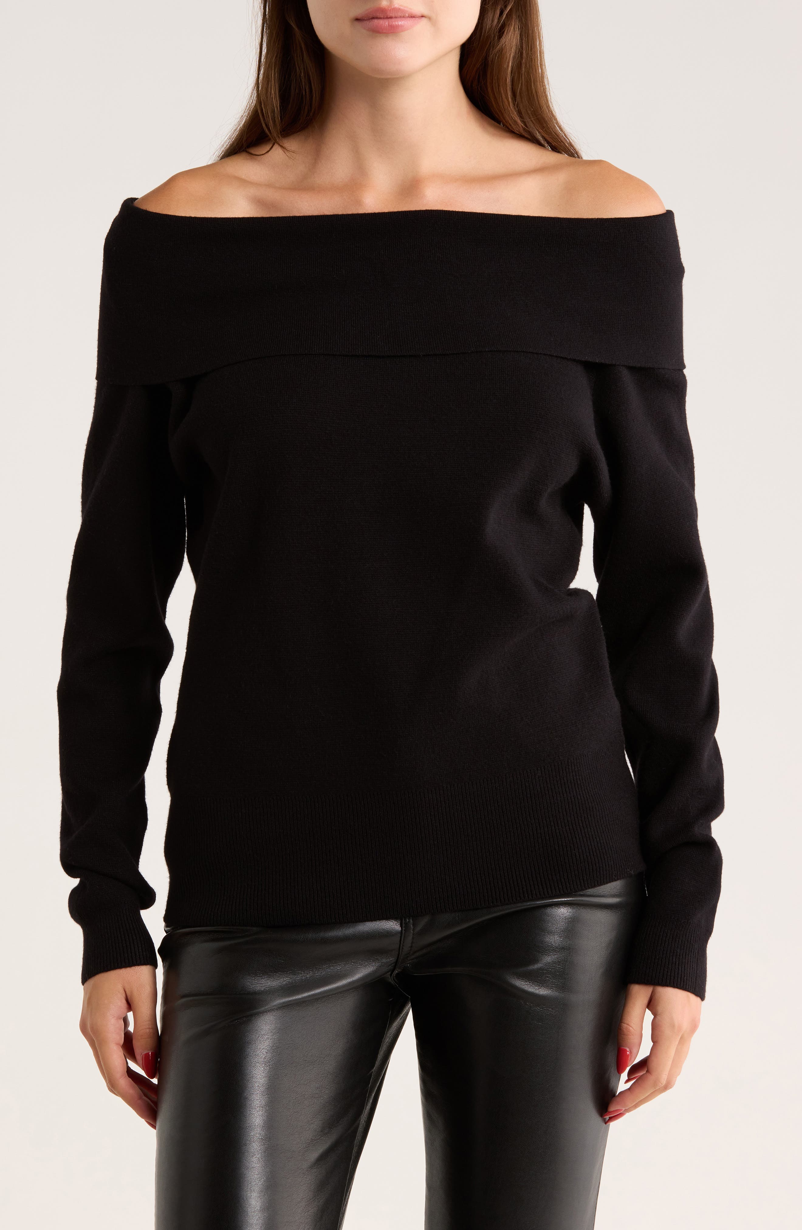 INTERNATIONAL DESIGNER Marilyn Off the Shoulder Sweater
