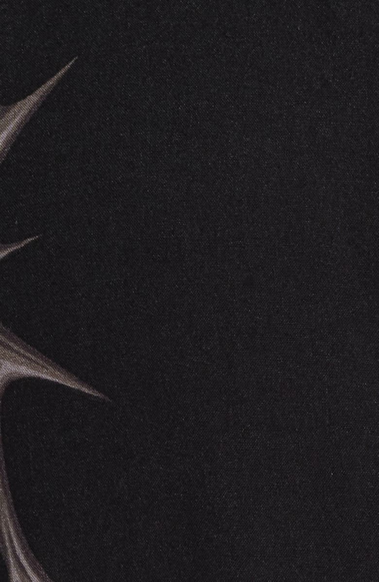 Vans Van Doren Print Camp Shirt, Alternate, color, Black