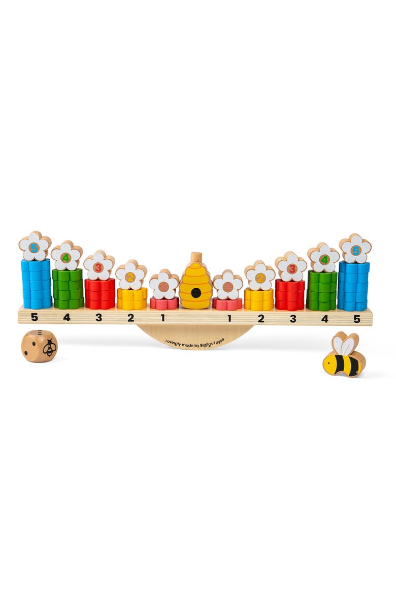 Bigjigs Toys Bee Balanced Game, Alternate, color,