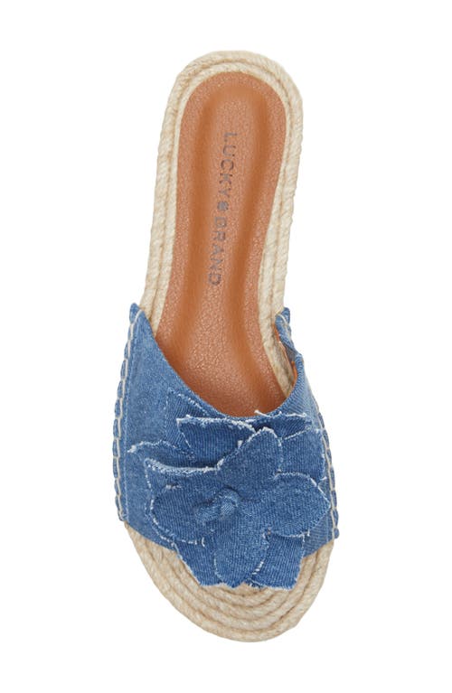 Shop Lucky Brand Biricha Slide Sandal In Medium Denim