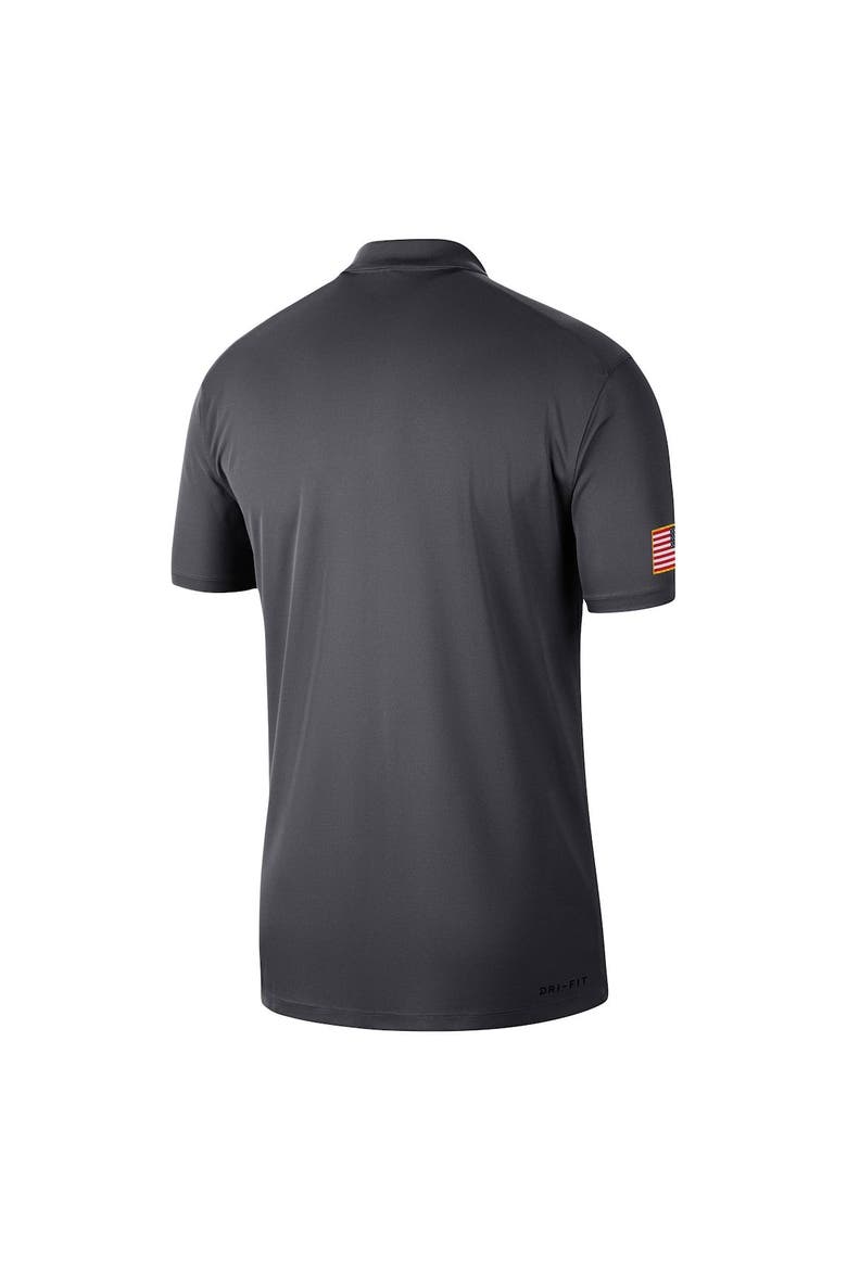 Men's Nike Anthracite Clemson Tigers Victory Military Appreciation Performance Polo, Alternate, color, Anthracite