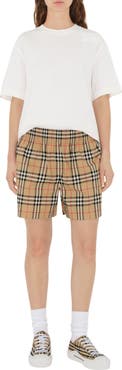 Burberry Check Cotton Shorts