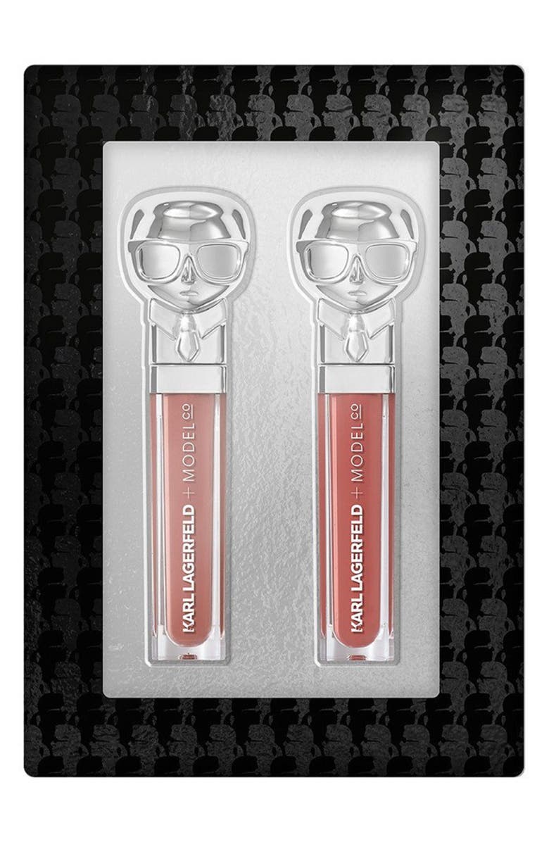 MODELCO KARL LAGERFELD + MODELCO Kiss Me Karl Lip Lights Gloss Set, Main, color,