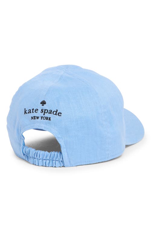Kate Spade New York Linen Baseball Cap In Cosmic Zen
