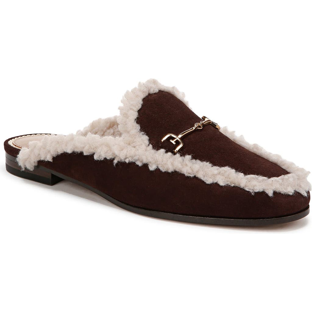 Sam Edelman Linnie Faux Shearling Mule In Brown