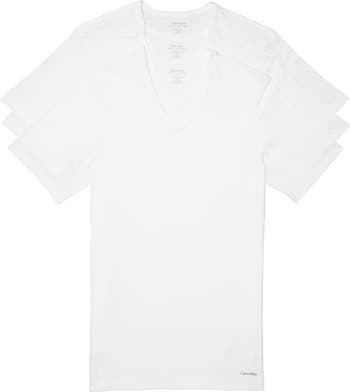 3 Pack Slim Fit Cotton V Neck T Shirt