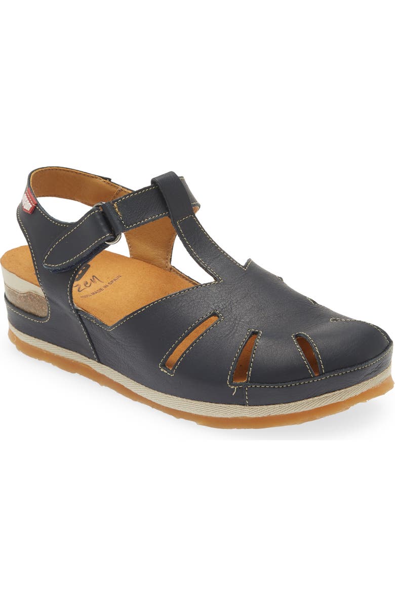 On Foot 202 Sandal, Main, color, Navy Leather