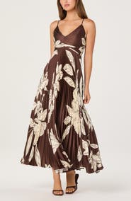 ASTR the Label Clea Pleated Midi Dress