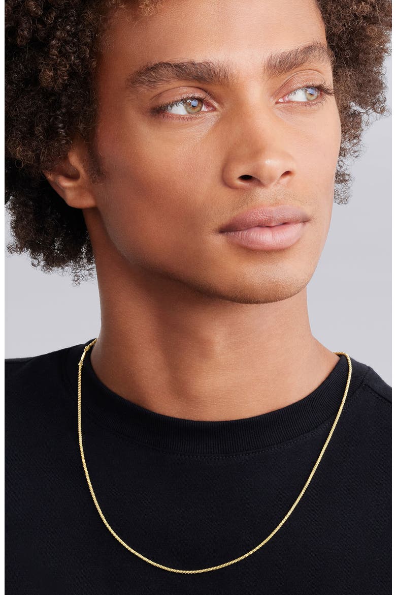 18K Gold Popcorn Caviar Chain Necklace, Main, color, GOLD