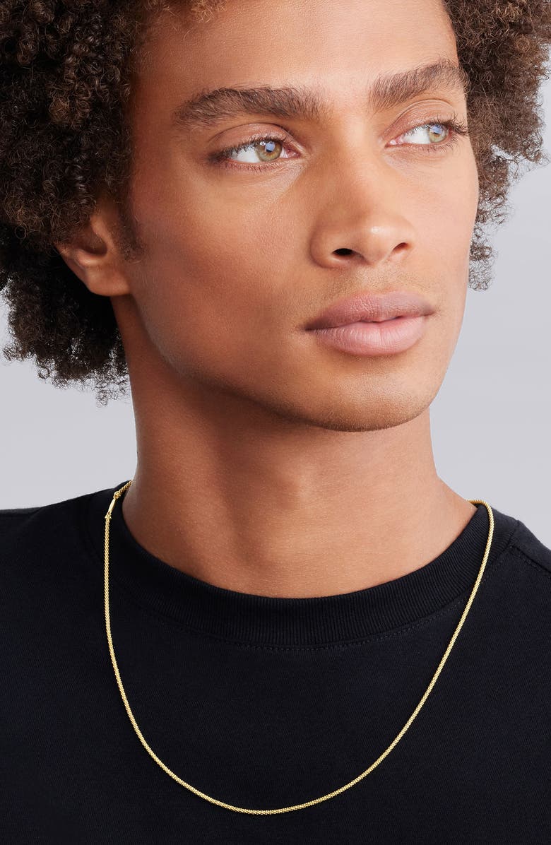 LAGOS 18K Gold Popcorn Caviar Chain Necklace, Main, color, Gold