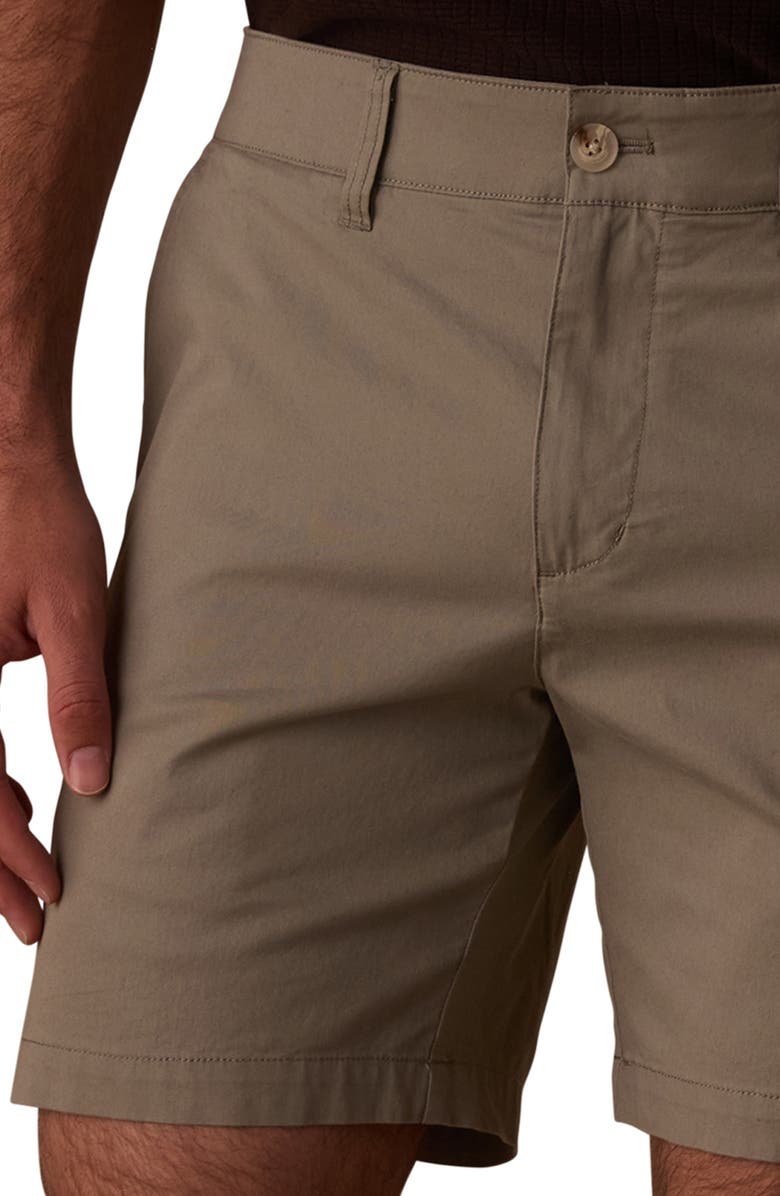 The Normal Brand Stretch Cotton Chino Shorts, Alternate, color, Moss