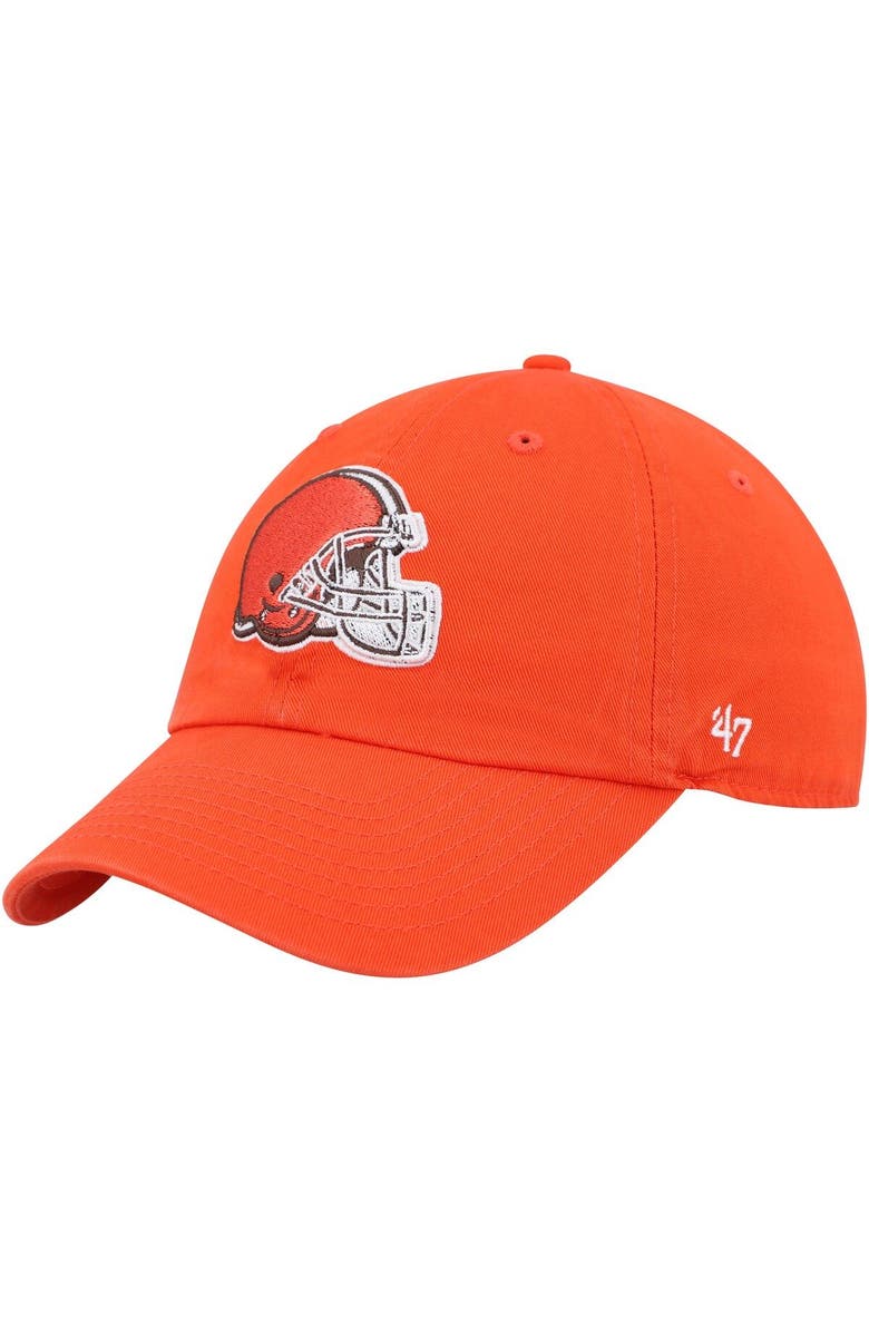 '47 Men's '47 Orange Cleveland Browns Clean Up Primary Adjustable Hat, Main, color, Orange