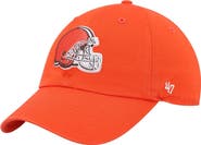 '47 Men's '47 Orange Cleveland Browns Clean Up Primary Adjustable Hat