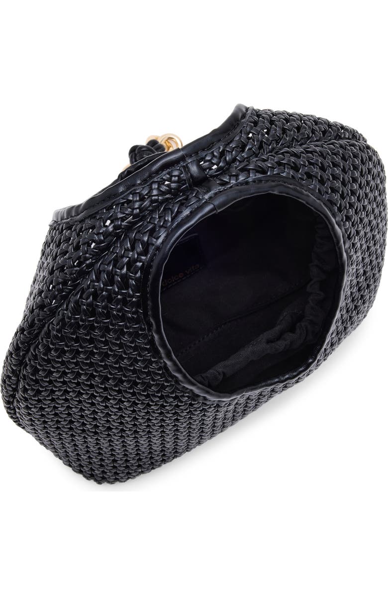 Dolce Vita Dahlia Woven Handbag, Alternate, color, Black