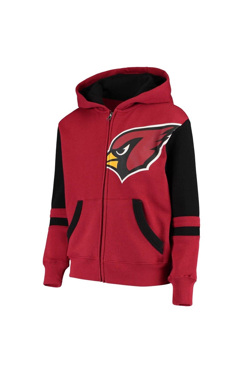 Outerstuff Youth Cardinal Arizona Cardinals Stadium Full-Zip Hoodie, Alternate, color,